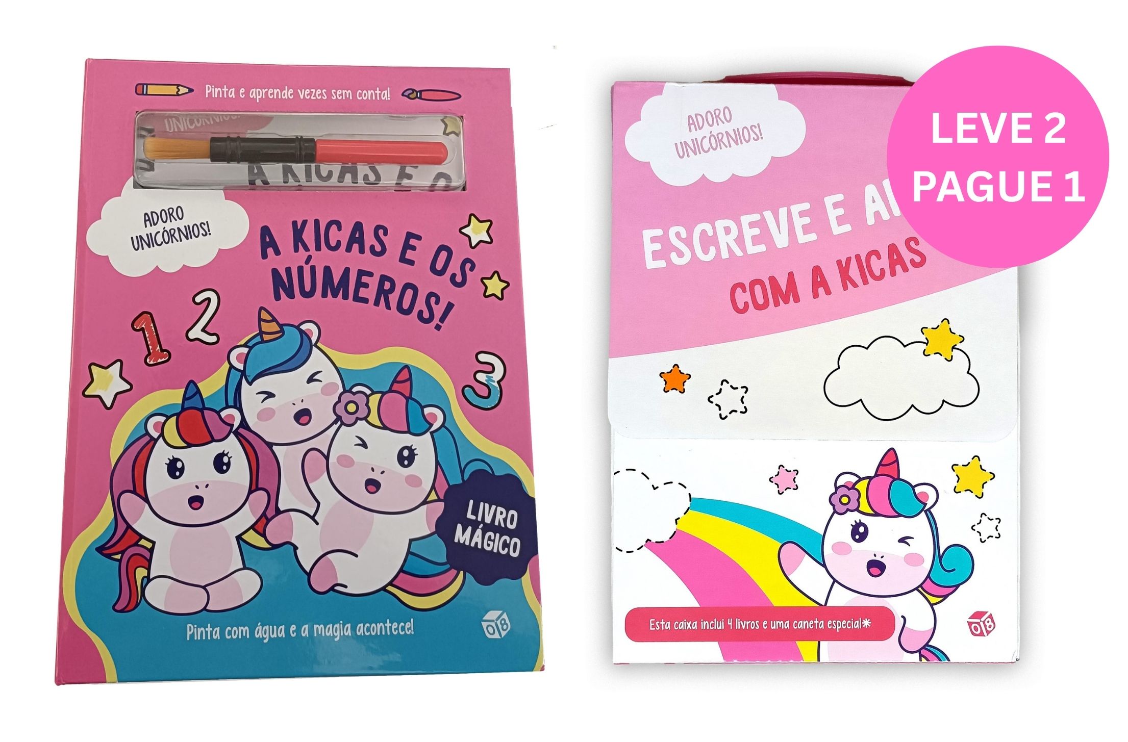 Imagem 0 de Adoro Unicórnios - Caixa com 4 Minilivros e a Kikas e os Números