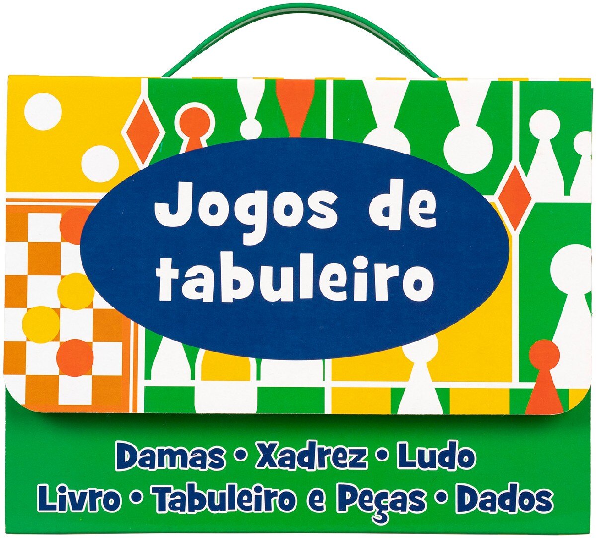 Jogos de Tabuleiro - Inclui Livro, Tabuleiro, Peças e Dados 1