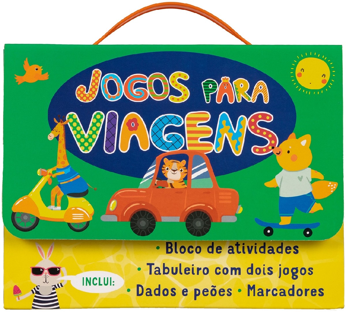 Jogos para Viagens - Inclui Bloco de Atividades, Tabuleiro de Jogo, Dados e Marcadores 1