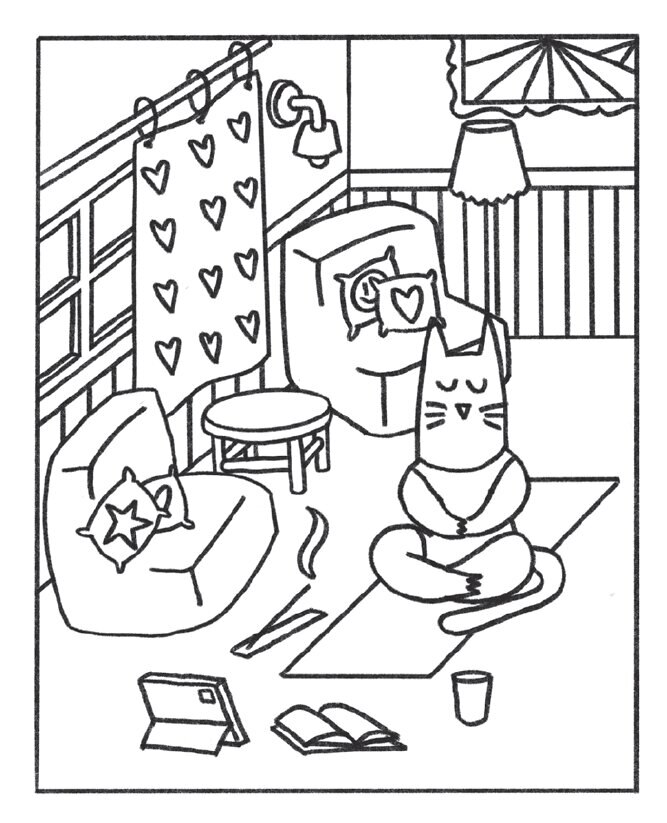 Charlie, O Gato - Livro de colorir 2
