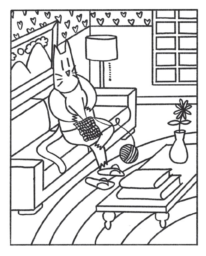 Charlie, O Gato - Livro de colorir 3