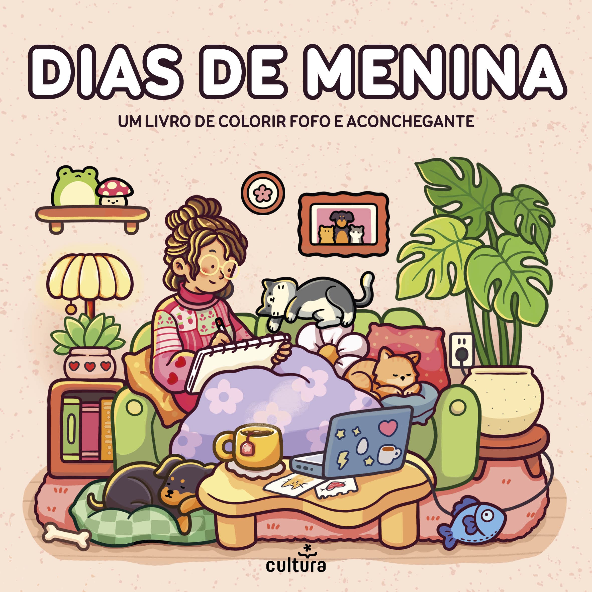 Imagem 0 de Dias de Menina - Um livro de colorir fofo e aconchegante