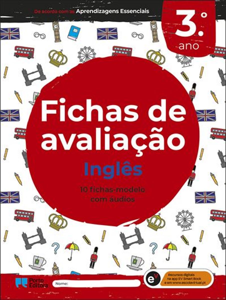 Fichas de Avaliação - Inglês - 3º Ano 1
