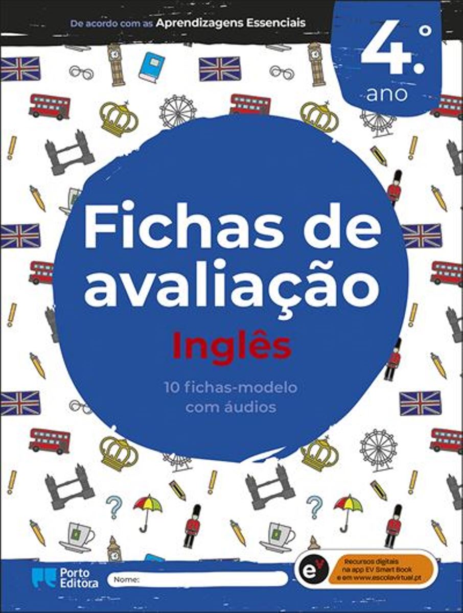 Fichas de Avaliação - Inglês - 4º Ano 1