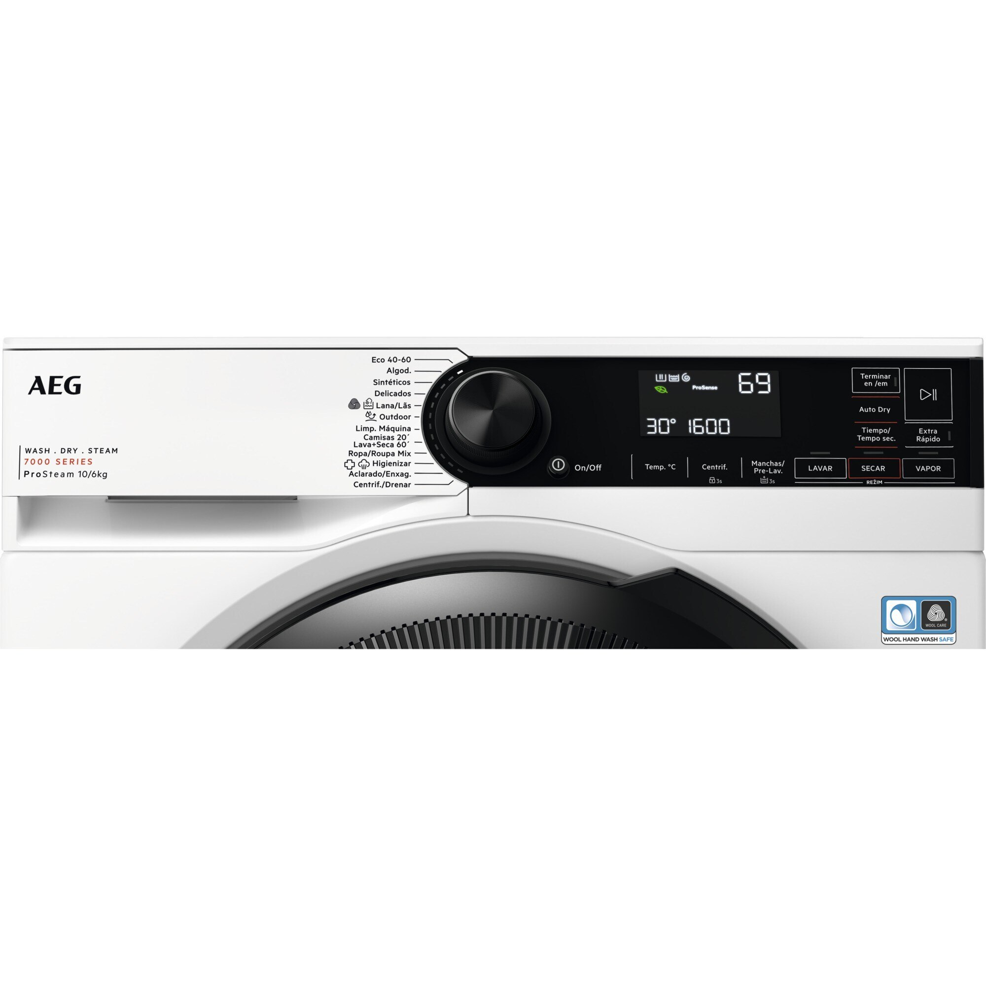 Recondicionado - Grade B - Máquina de Lavar e Secar Roupa AEG Série 7000 LWR7316O4B ProSteam Carga Frontal de 10/6 Kg e 1600 rpm - Branco Branco-3