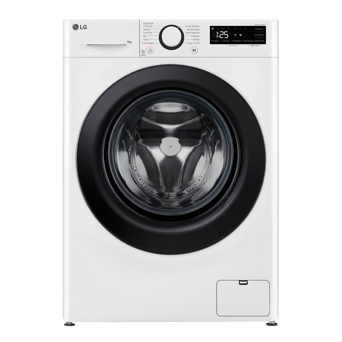 Imagem 0 de Recondicionado - Grade A - Máquina de Lavar Roupa LG F4WR5009A6W Carga Frontal AI DD Steam de 9 Kg e de 1400 rpm - Branco