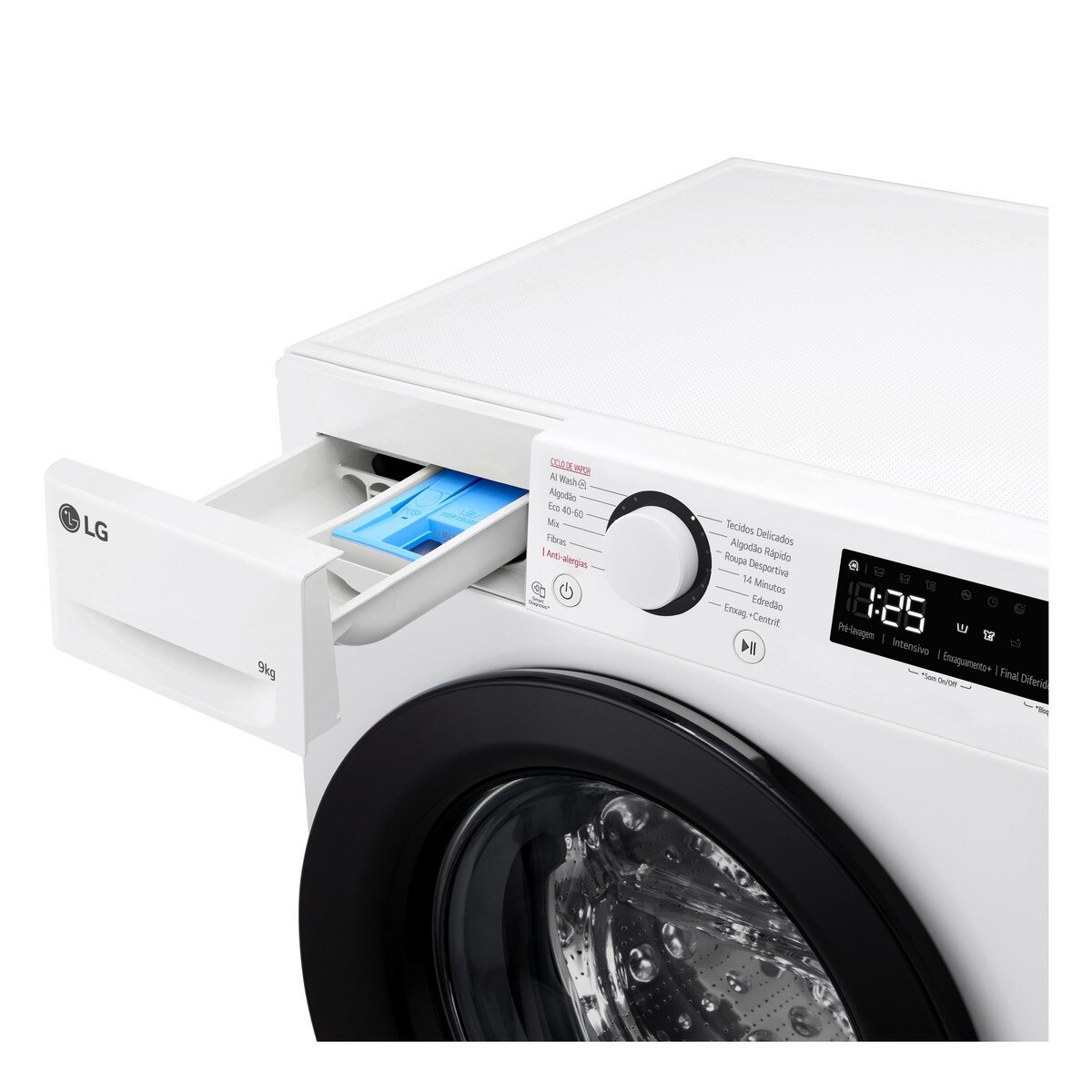 Recondicionado - Grade A - Máquina de Lavar Roupa LG F4WR5009A6W Carga Frontal AI DD Steam de 9 Kg e de 1400 rpm - Branco Branco-6