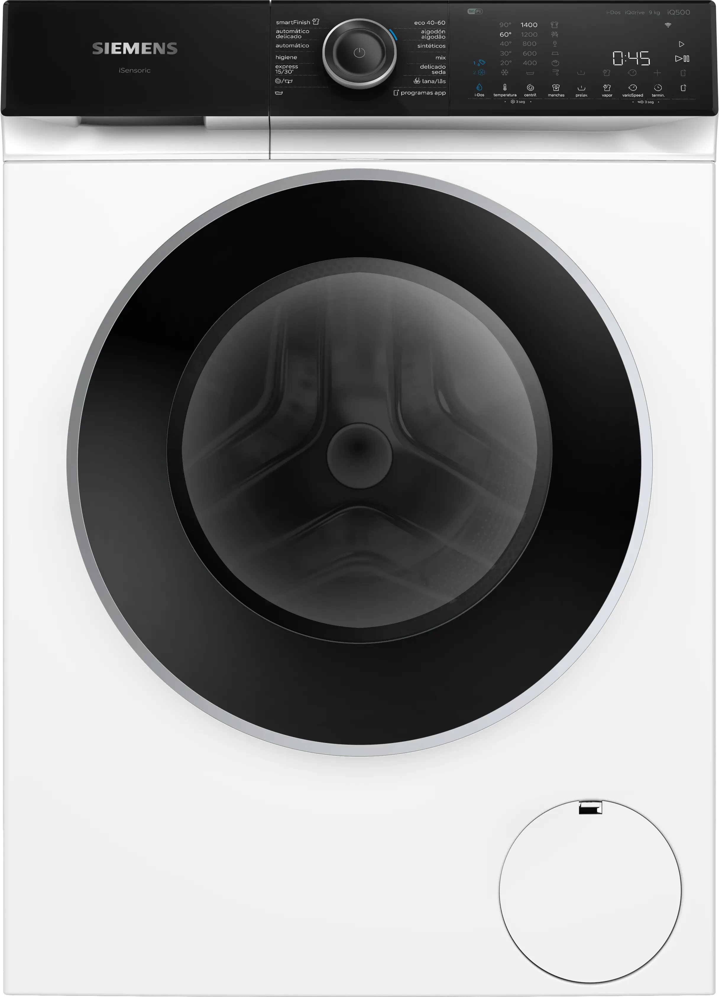 Imagem 0 de Recondicionado - Grade B - Máquina de Lavar Roupa Siemens iQ500 WG44H2A0ES Carga Frontal, Home Connect, i-Dos  de 9 Kg e de 1400 rpm - Branco
