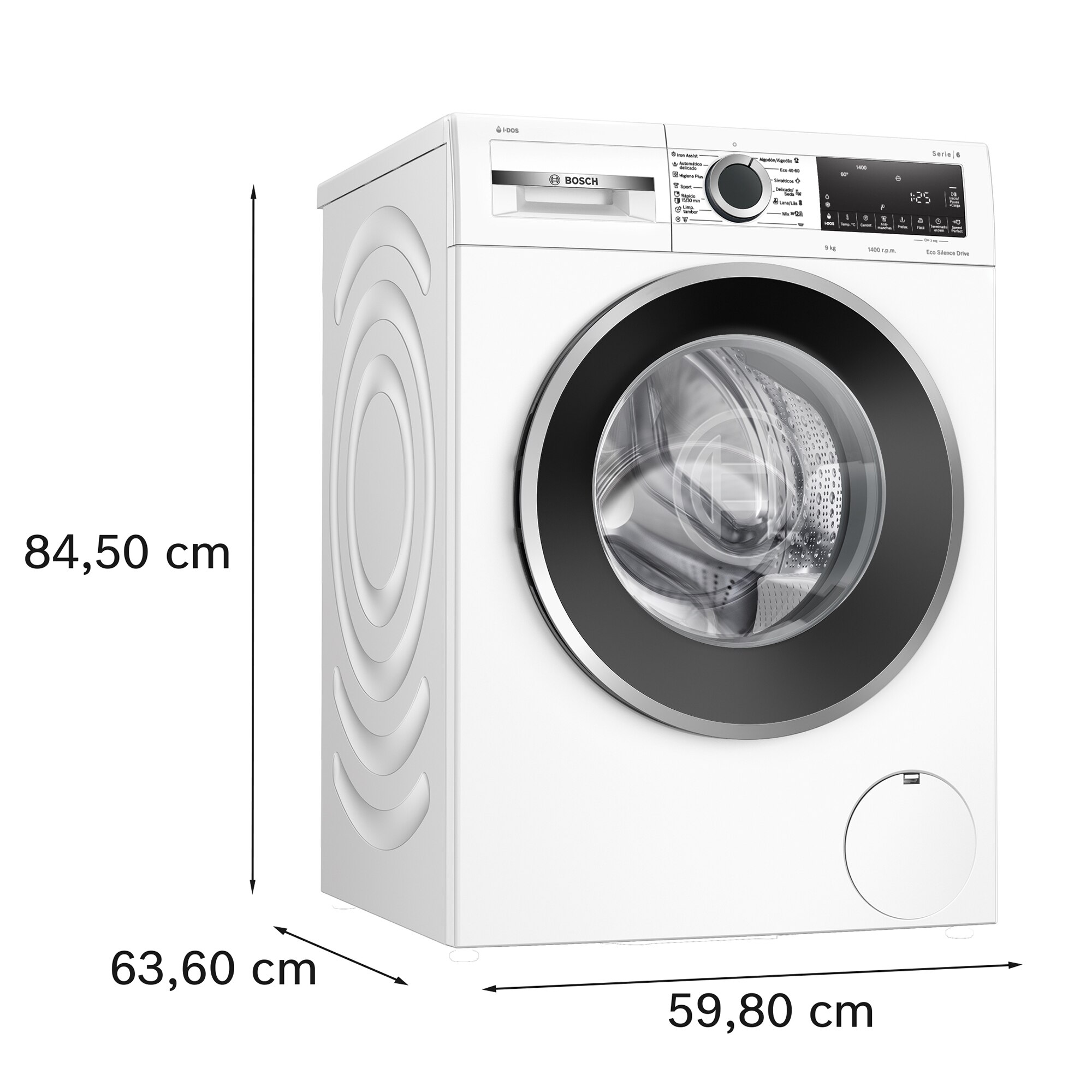 Recondicionado - Grade B - Máquina de Lavar Roupa Bosch Serie 6 WGG244F1ES i-DOS Carga Frontal de 9 Kg e 1400 rpm - Branco Branco-2