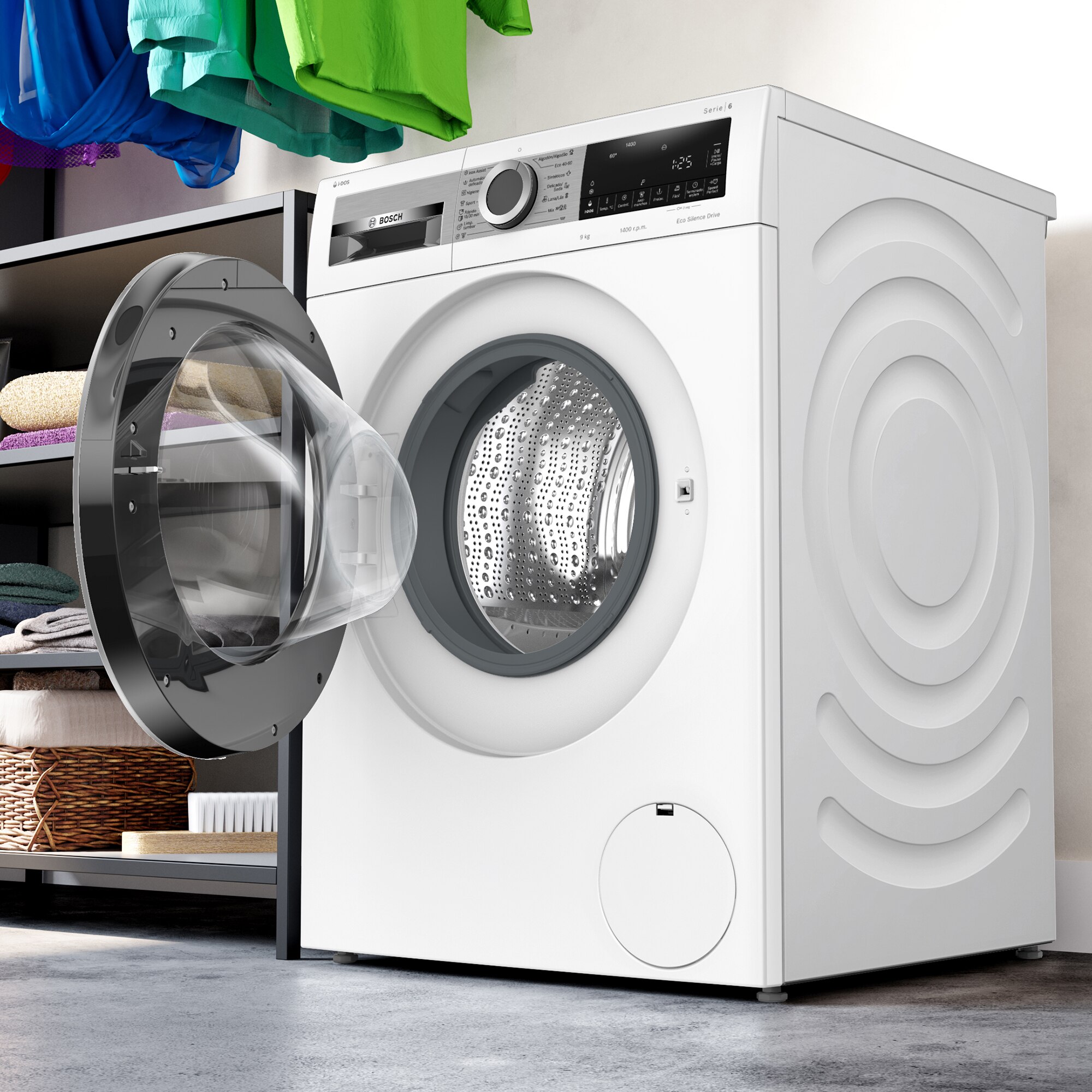 Recondicionado - Grade B - Máquina de Lavar Roupa Bosch Serie 6 WGG244F1ES i-DOS Carga Frontal de 9 Kg e 1400 rpm - Branco Branco-4