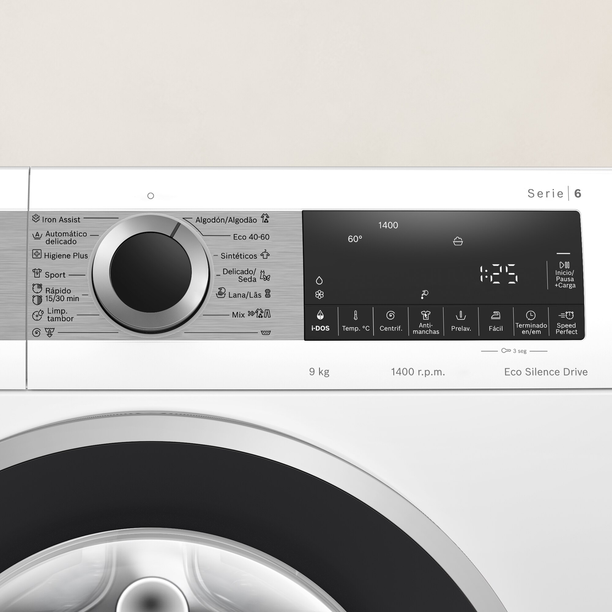 Recondicionado - Grade B - Máquina de Lavar Roupa Bosch Serie 6 WGG244F1ES i-DOS Carga Frontal de 9 Kg e 1400 rpm - Branco Branco-5