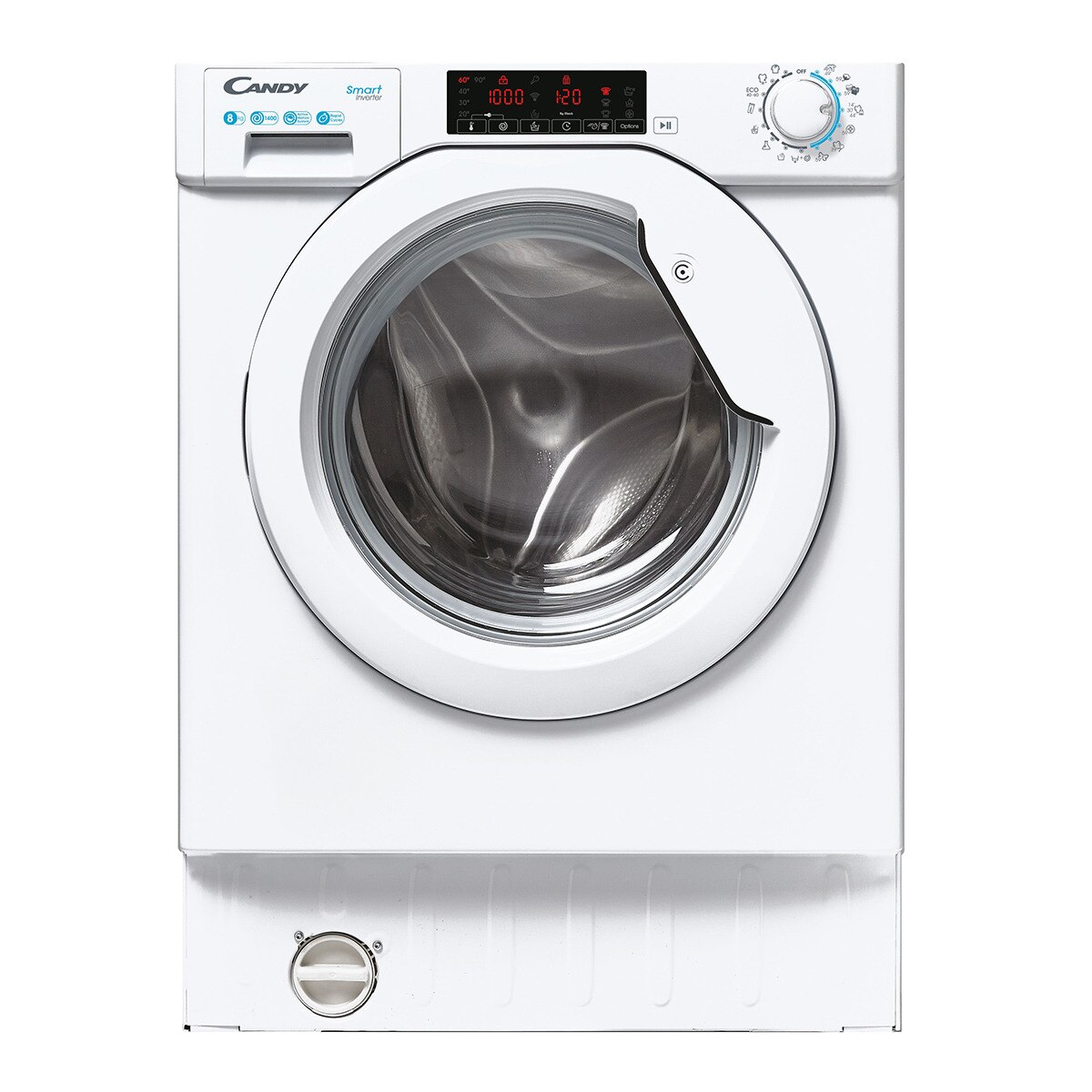 Imagem 0 de Recondicionado - Grade A - Máquina de Lavar Roupa Encastrável Candy Smart Inverter CBW 48TWME-S de 8 kg e 1400 rpm - Branco