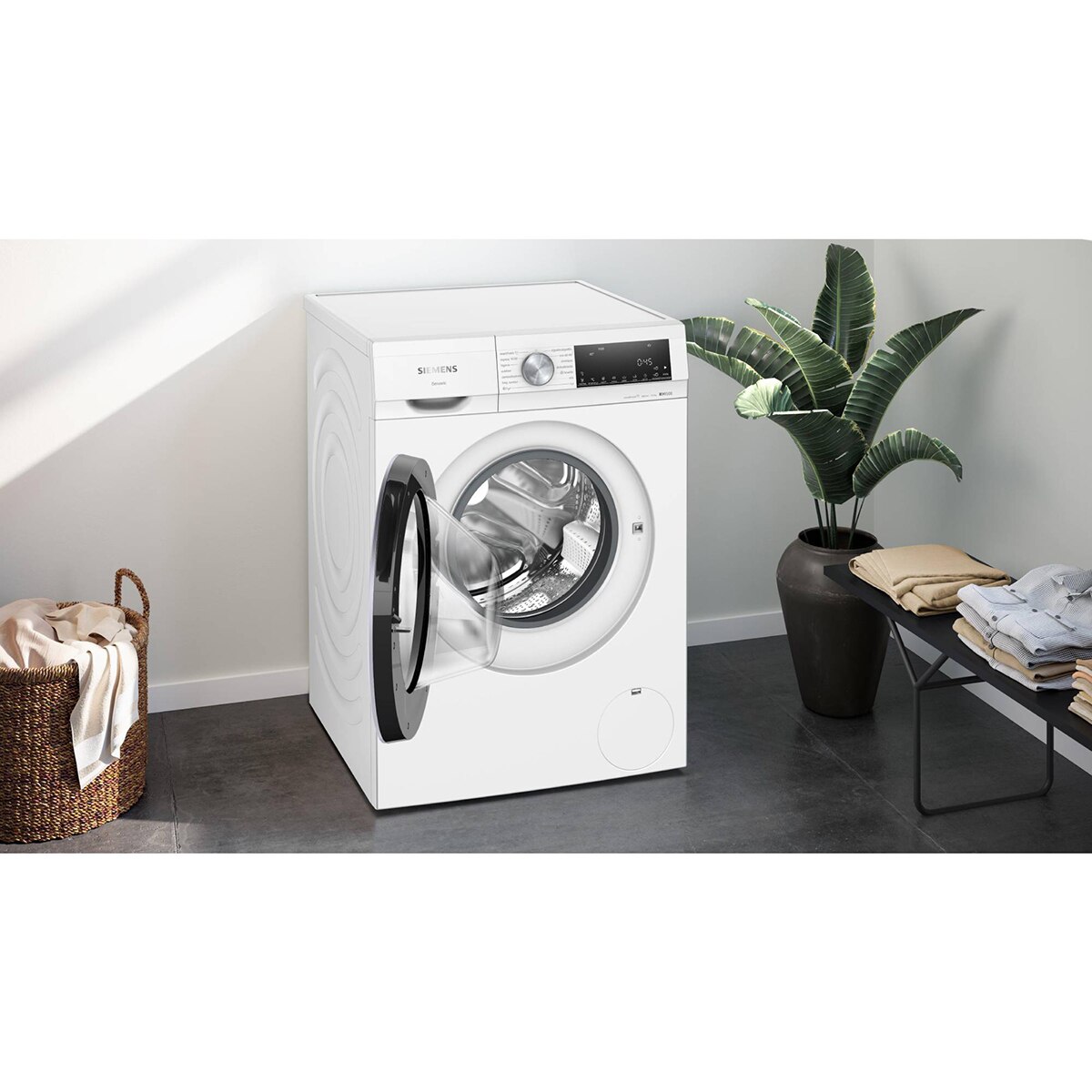 Recondicionado - Grade A - Máquina da Lavar Roupa Siemens WG54G2Z1ES Carga Frontal, de 10 Kg e de 1400 rpm - Branco Branco-8