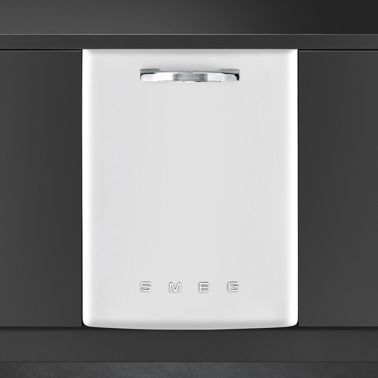Recondicionado - Grade B - Máquina de Lavar Loiça Sob Bancada Smeg Anni 50 STFABWH3 Sistema de Lavagem Planetário, de 13 Talheres e de 60 cm - Branco Polido Branco-2