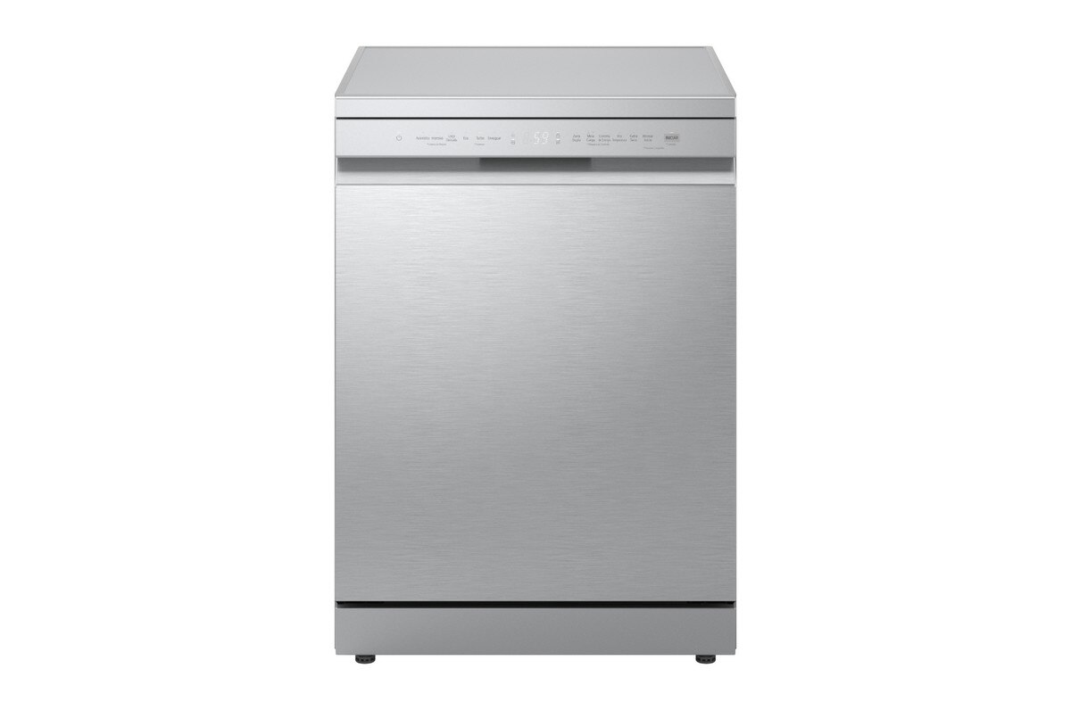 Recondicionado - Grade A - Máquina de Lavar Loiça LG DF273FV de 14 Conjuntos, 3ªBandeja e 60 cm - Prime Silver Inox-3
