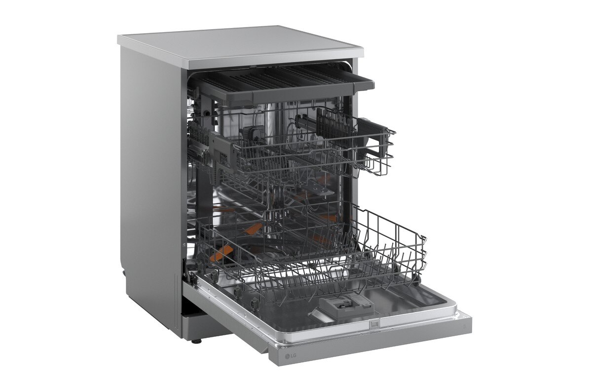 Recondicionado - Grade A - Máquina de Lavar Loiça LG DF273FV de 14 Conjuntos, 3ªBandeja e 60 cm - Prime Silver Inox-9