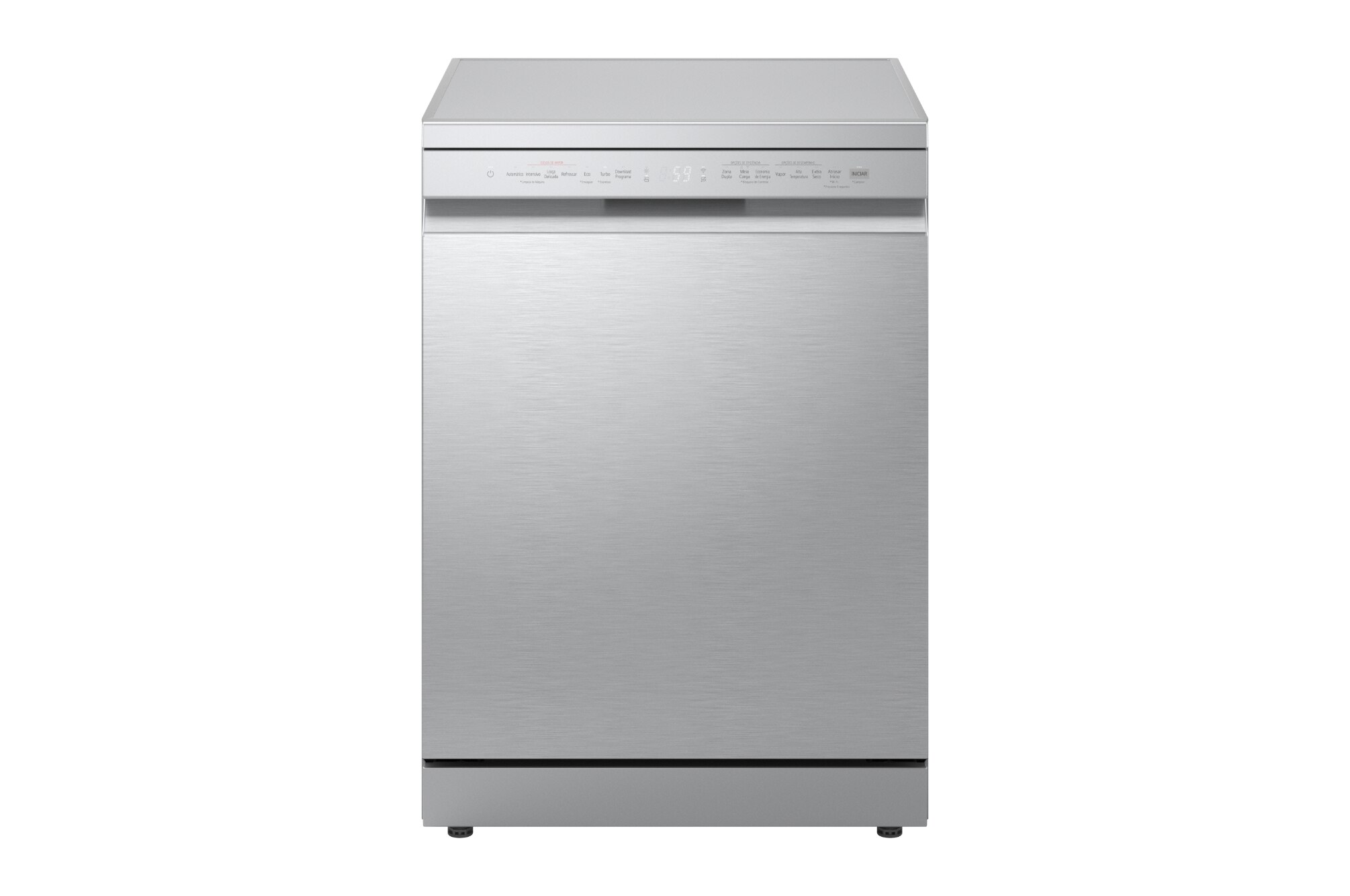 Recondicionado - Grade B - Máquina de Lavar Loiça LG DF273FVS de 14 conjuntos, 60 cm e com QuadWash, TrueSteam e EasyRack Plus e 3ª Bandeja - Silver Silver-3