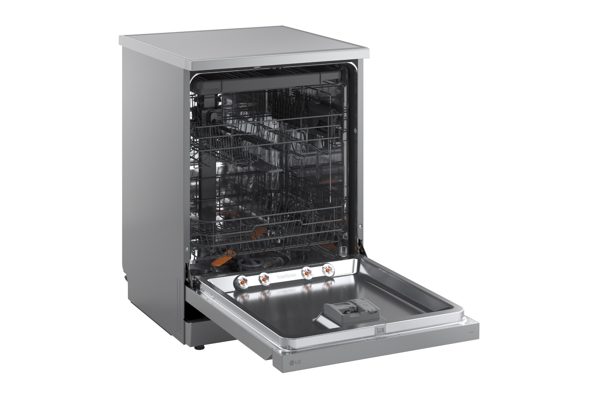 Recondicionado - Grade B - Máquina de Lavar Loiça LG DF273FVS de 14 conjuntos, 60 cm e com QuadWash, TrueSteam e EasyRack Plus e 3ª Bandeja - Silver Silver-7