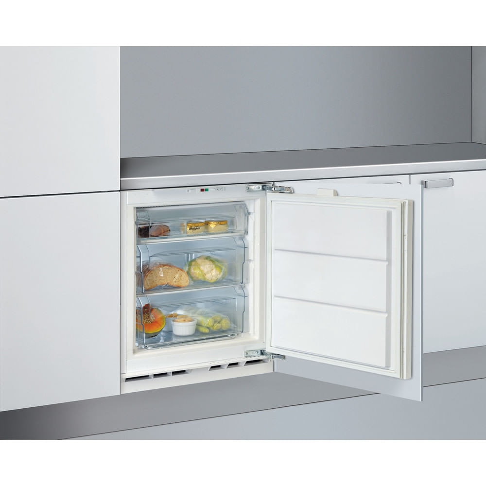 Recondicionado - Grade A - Arca Mini Congeladora Vertical Encastrável Whirlpool AFB 8281 com Controlo Mecânico e de 81,9 cm - Branco Branco-4