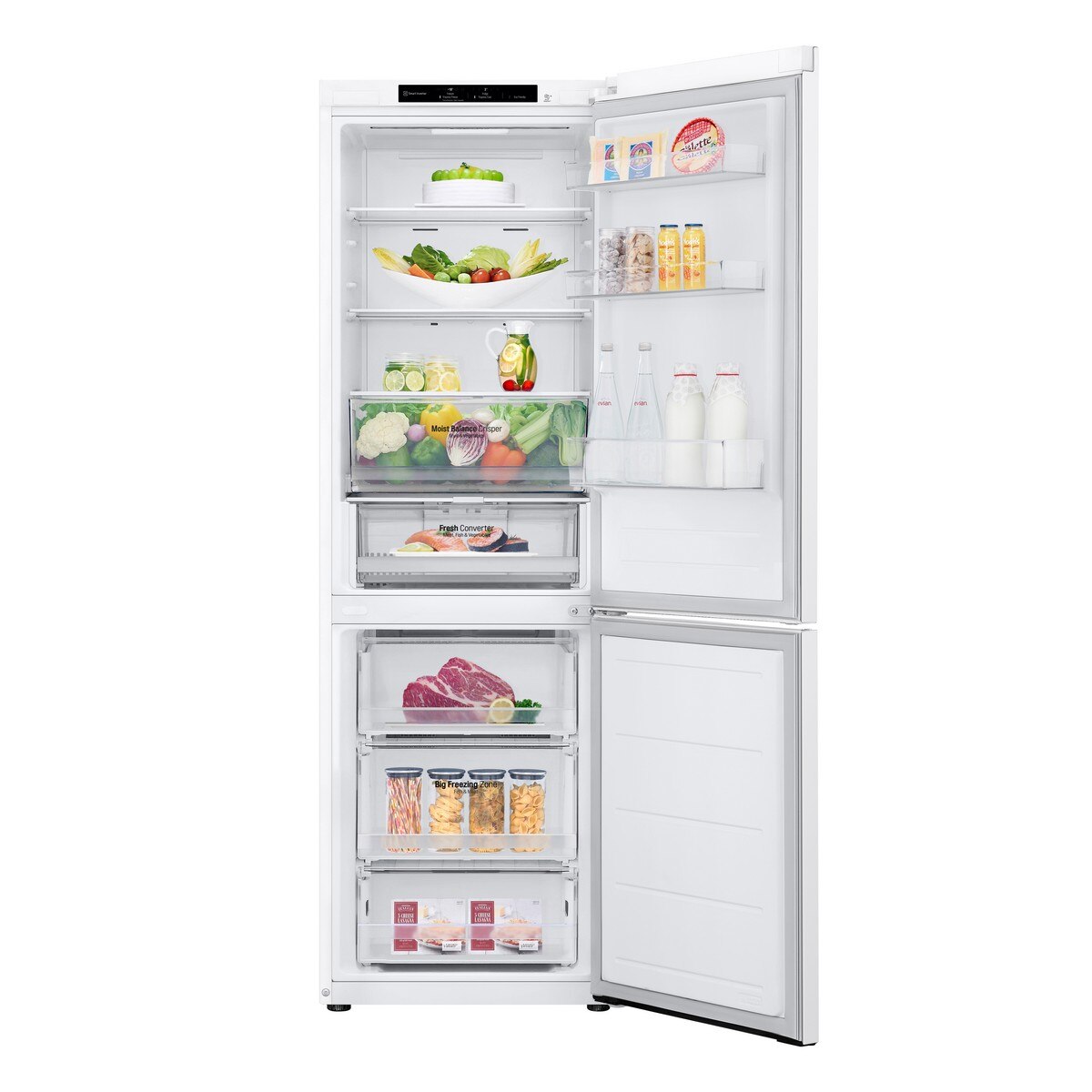 Recondicionado - Grade A - Frigorífico Combinado LG GBV3100ESW No Frost,  Door Cooling e Multi-Air Flow e de 186 cm - Super White Branco-3