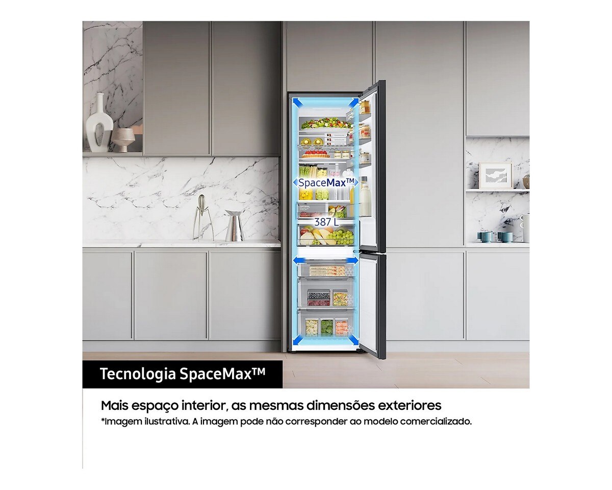 Recondicionado - Grade B - Frigorífico Combinado Samsung RB38T607BS9 No Frost de 203 cm - Inox Inox-4