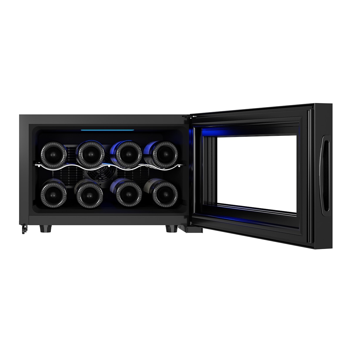 Recondicionado - Grade B - Garrafeira Saivod VTS8HE para 8 Garrafas Standard - Preto Preto-3