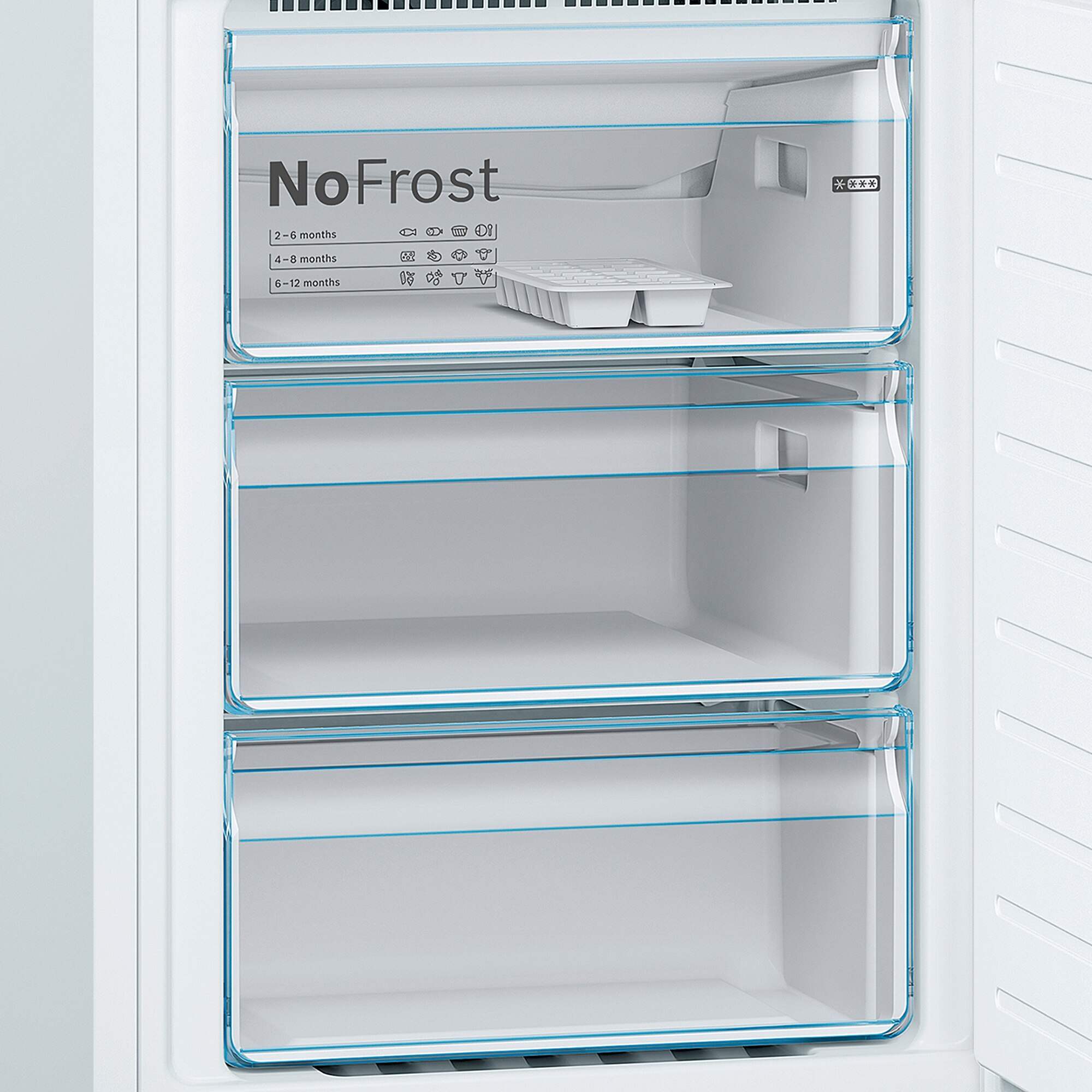 Recondicionado - Grade A - Frigorífico Combinado Bosch Série 4 KGN39VWEA VitaFresh Plus, PerfectFit e No Frost e de 203 cm - Branco Branco-6