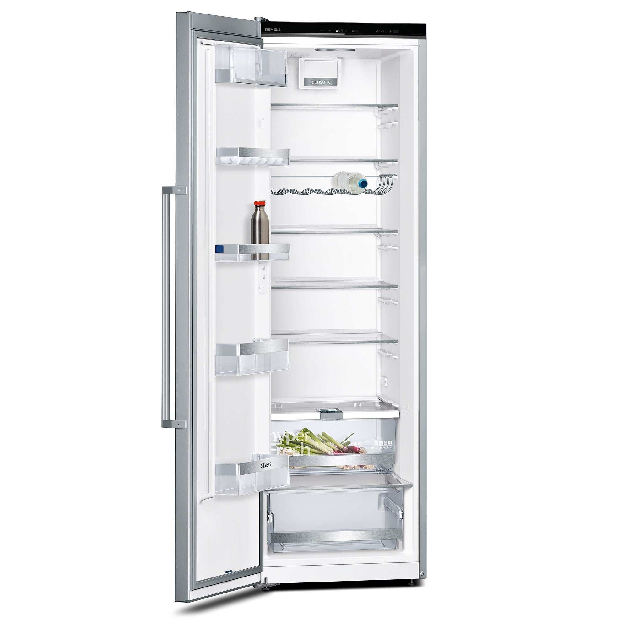 Recondicionado - Grade A - Frigorífico de 1 Porta Siemens iQ500 KS36VAIDP com Gaveta HyperFresh Plus e de 186 cm - Inox Easyclean Branco-2