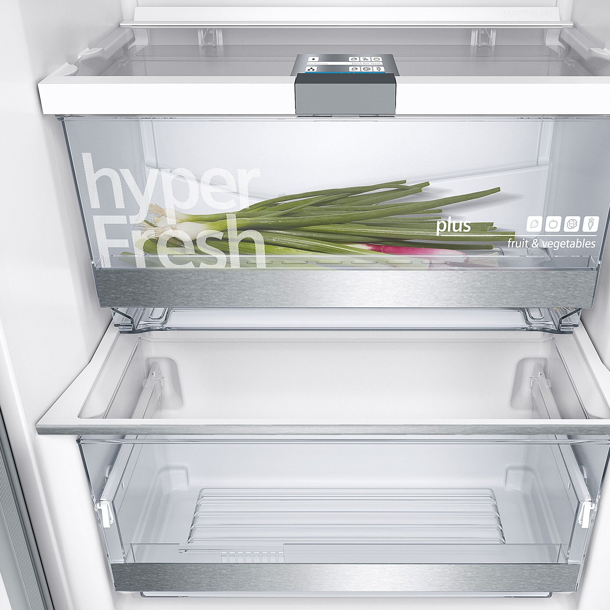 Recondicionado - Grade A - Frigorífico de 1 Porta Siemens iQ500 KS36VAIDP com Gaveta HyperFresh Plus e de 186 cm - Inox Easyclean Branco-3