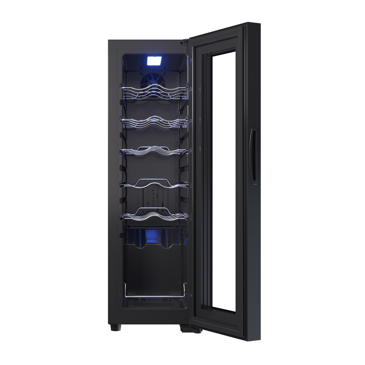 Recondicionado - Grade A - Garrafeira Saivod VCS12VG para 12 Garrafas Standard - Preto Preto-3