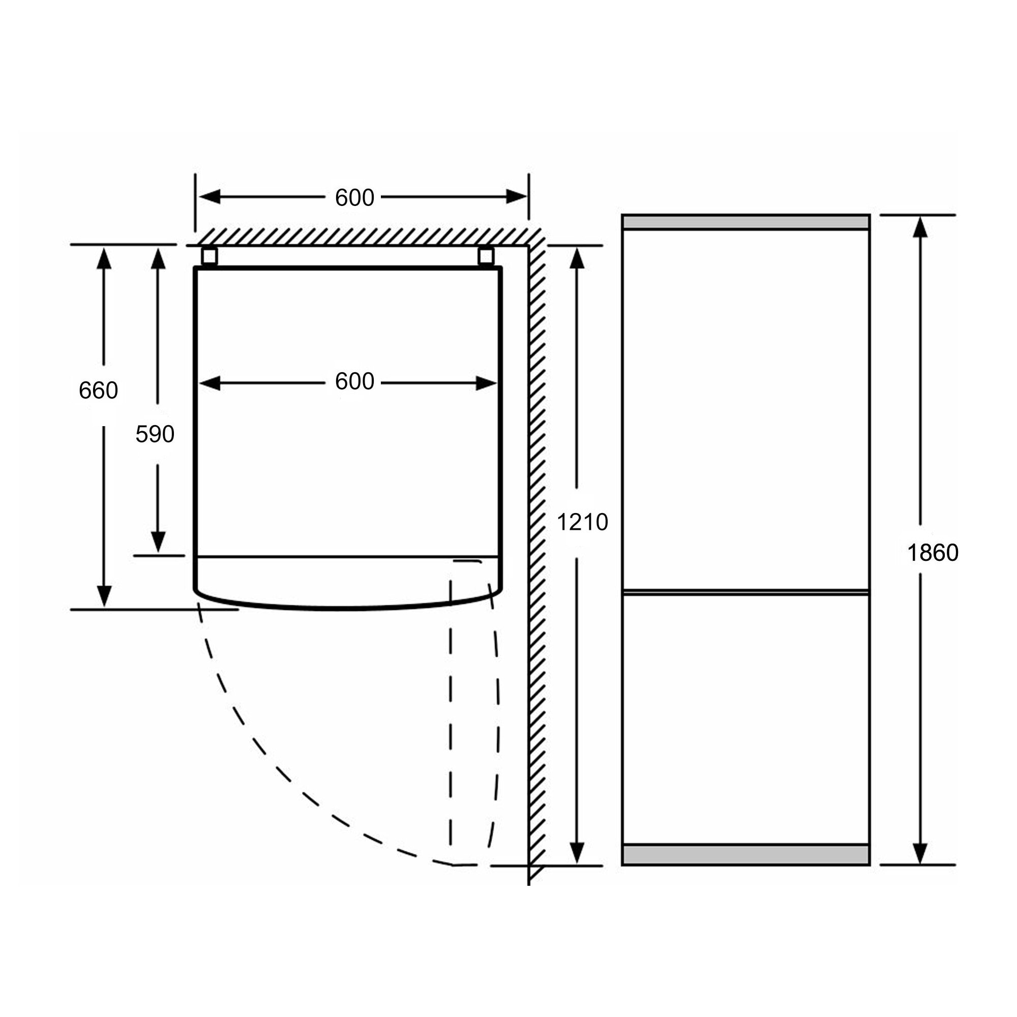 Recondicionado - Grade A - Frigorífico Combinado Bosch Série 4 KGN366ICF VitaFresh PerfectFit e No Froste de 186 cm - Inox Anti-dedadas Cinza-3