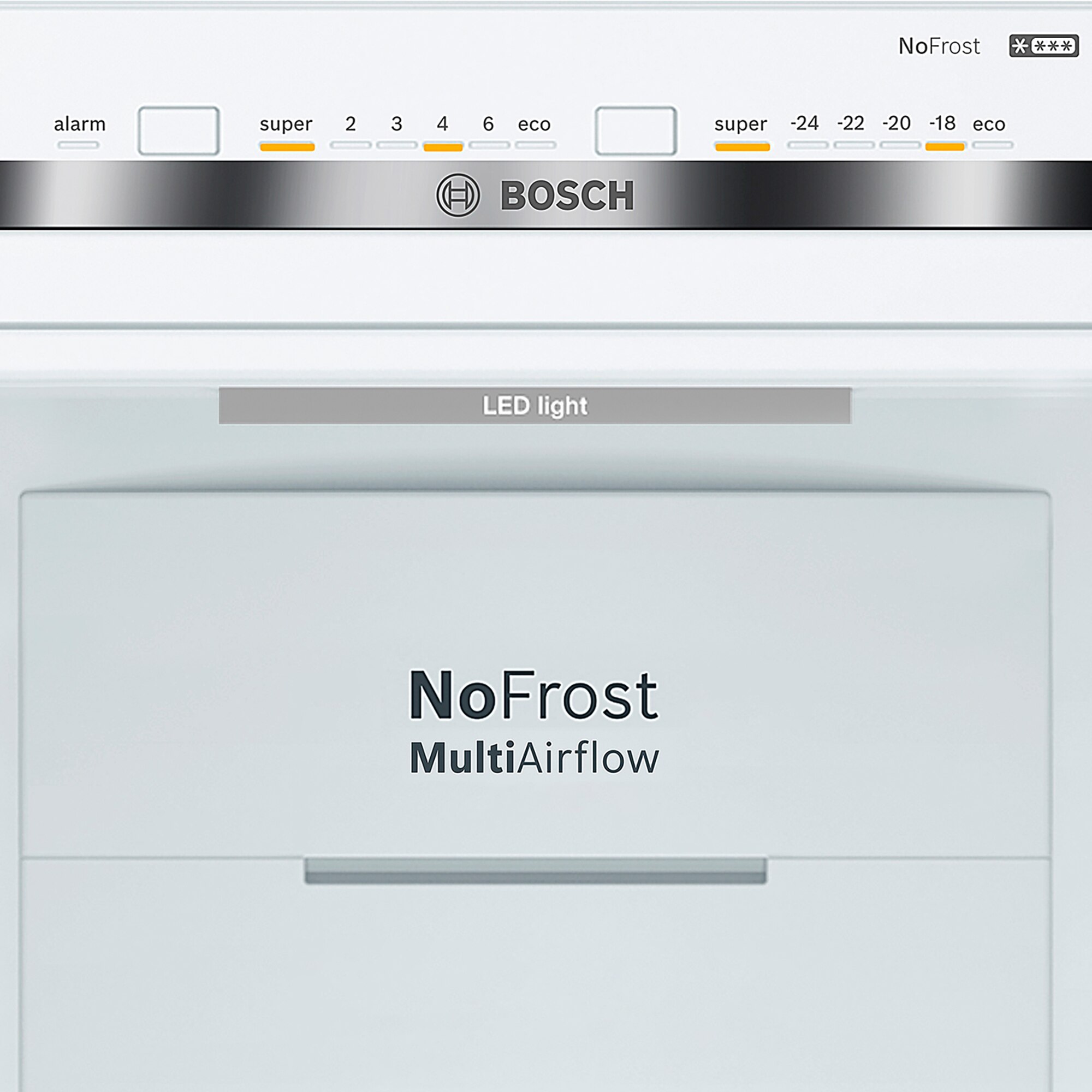 Recondicionado - Grade A - Frigorífico Combinado Bosch Série 4 KGN366ICF VitaFresh PerfectFit e No Froste de 186 cm - Inox Anti-dedadas Cinza-4