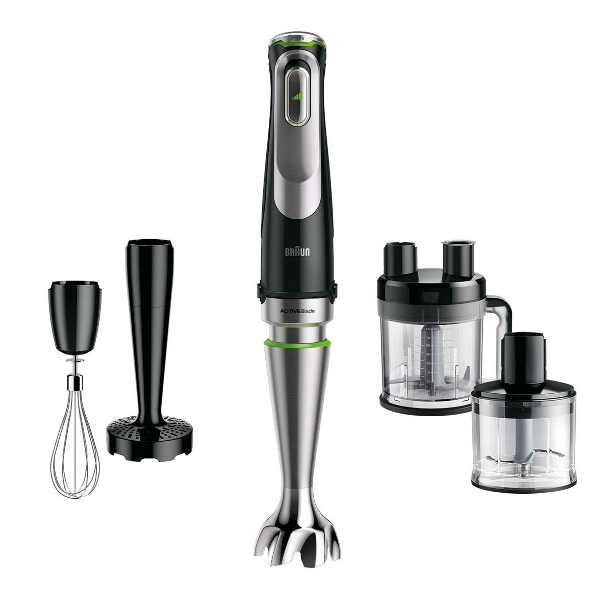 Imagem 0 de Recondicionado - Grade A - Varinha Mágica Braun MultiQuick 9 MQ 9187XLI de 1200 W com Acessórios - Preto