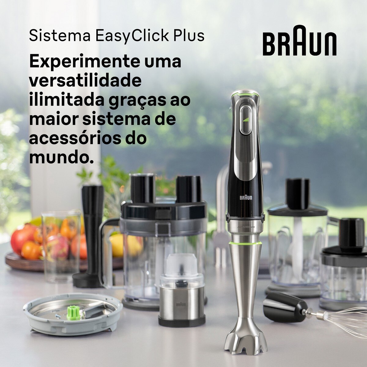 Recondicionado - Grade A - Varinha Mágica Braun MultiQuick 9 MQ 9187XLI de 1200 W com Acessórios - Preto Preto-5