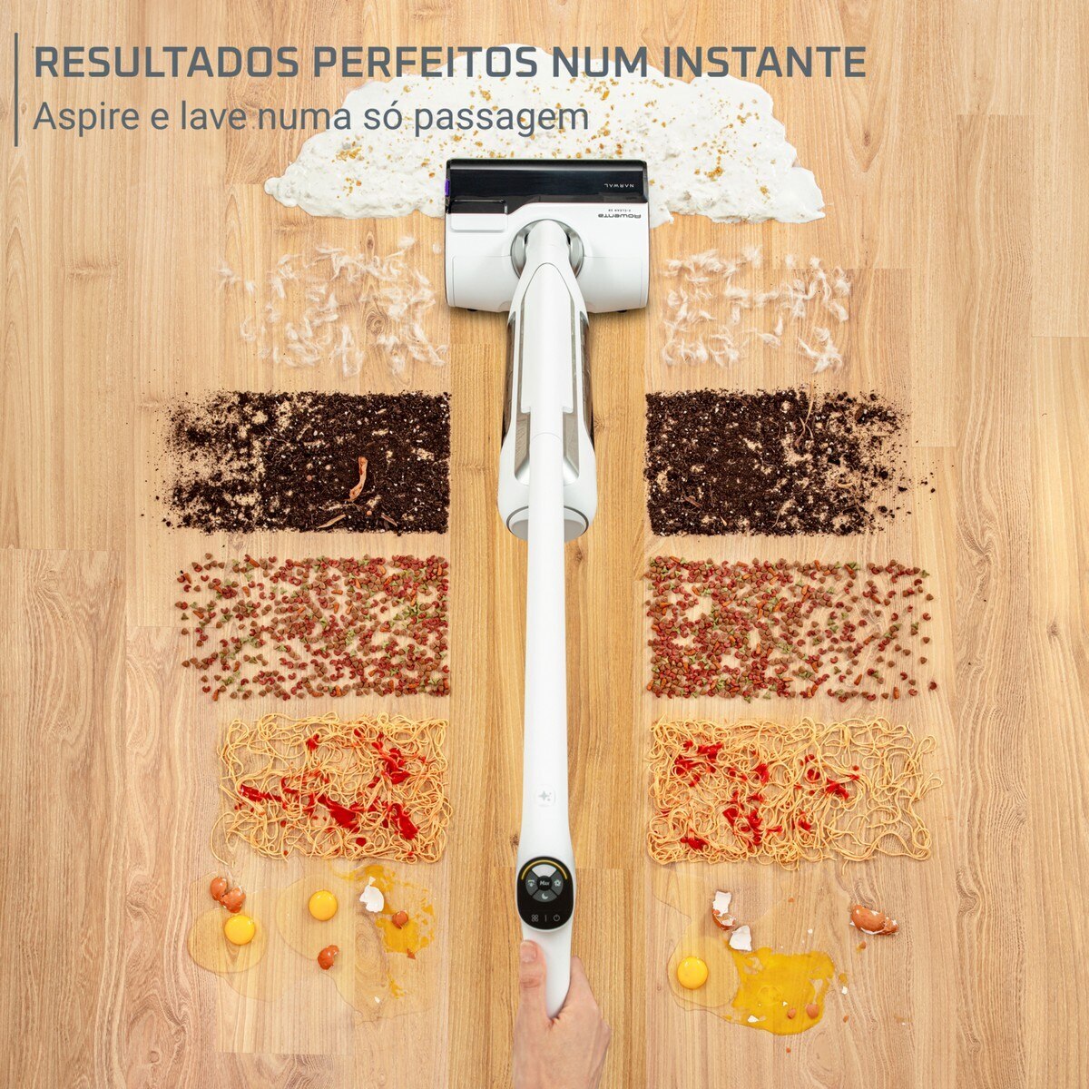 Recondicionado - Grade A - Máquina de Limpeza Rowenta X-Clean 10 GZ7035 com Tecnologia Wet & Dry Branco-2
