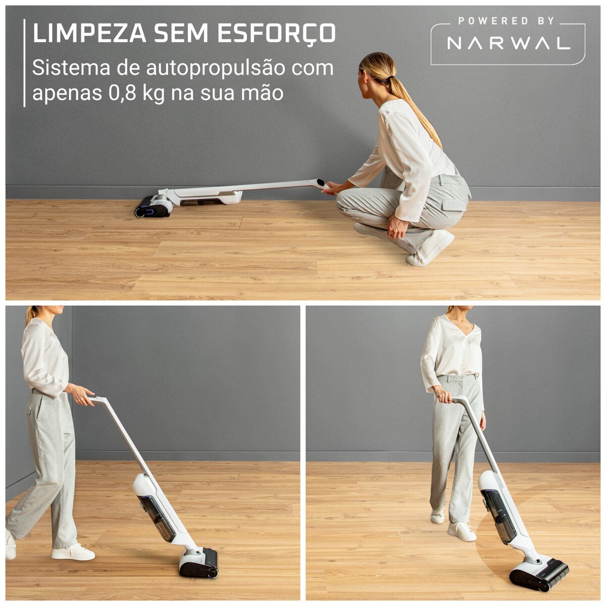 Recondicionado - Grade A - Máquina de Limpeza Rowenta X-Clean 10 GZ7035 com Tecnologia Wet & Dry Branco-3