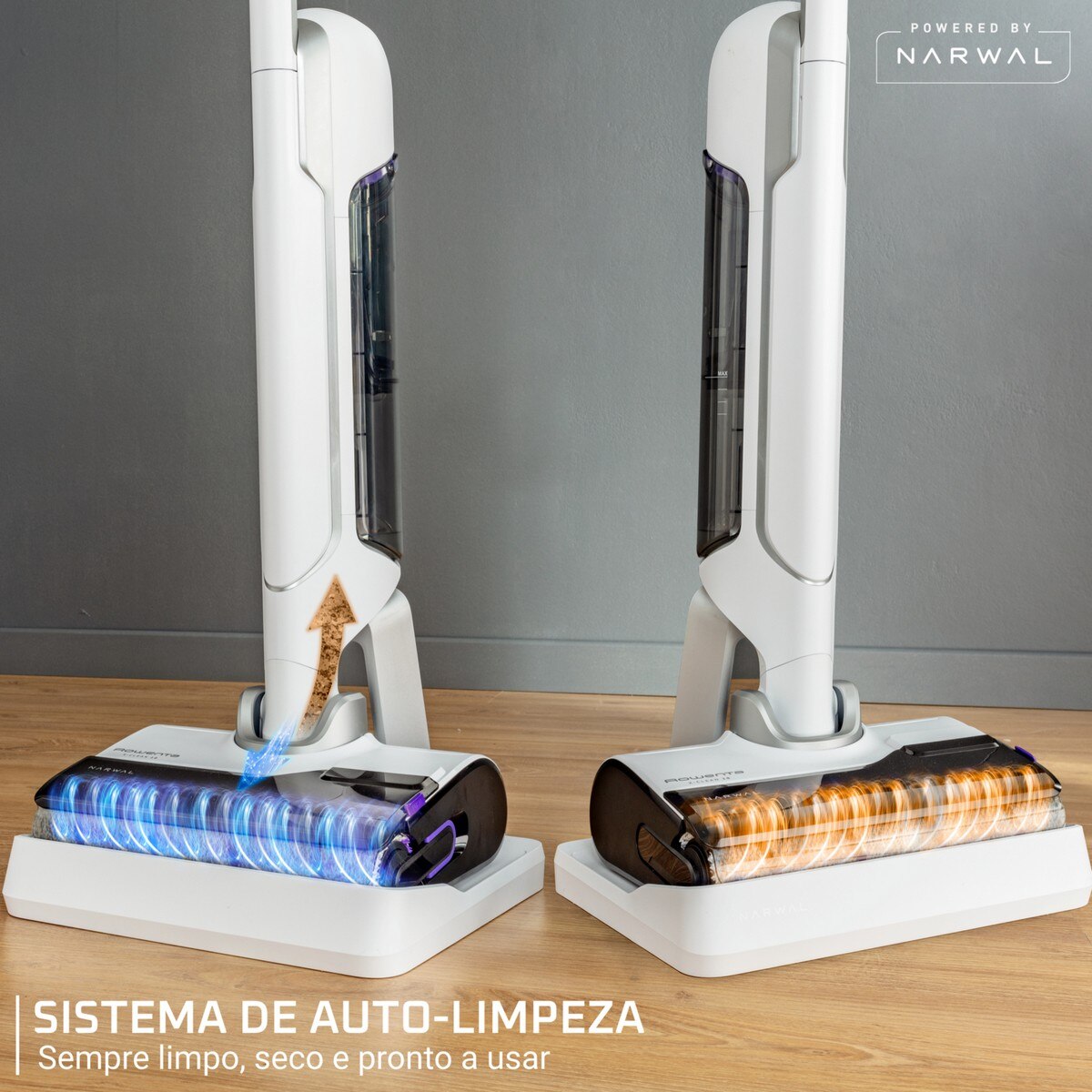 Recondicionado - Grade A - Máquina de Limpeza Rowenta X-Clean 10 GZ7035 com Tecnologia Wet & Dry Branco-5