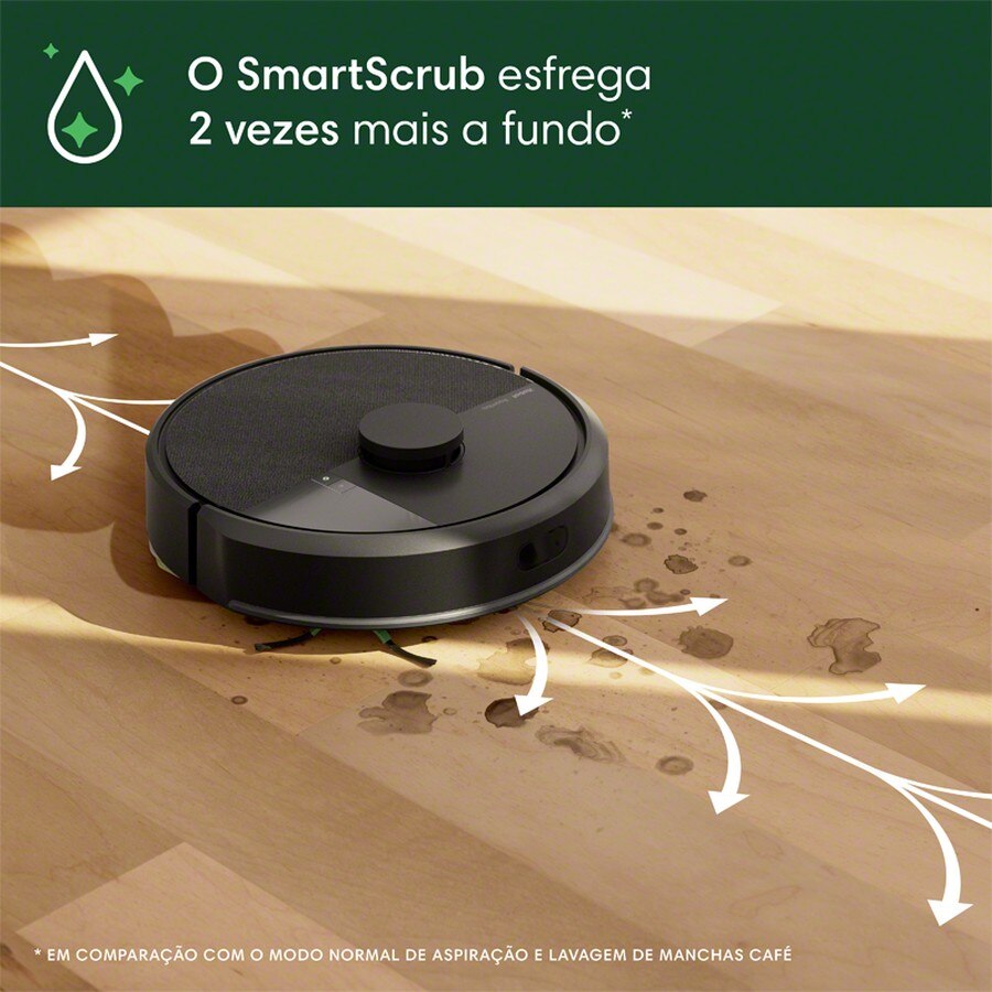 Recondicionado - Grade B - Robot Aspirador Irobot Roomba® Combo 105 + Base Auto Empty com Autonomia de 120 min - Preto Preto-7