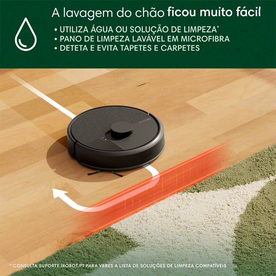 Recondicionado - Grade B - Robot Aspirador Irobot Roomba® Combo 105 + Base Auto Empty com Autonomia de 120 min - Preto Preto-8