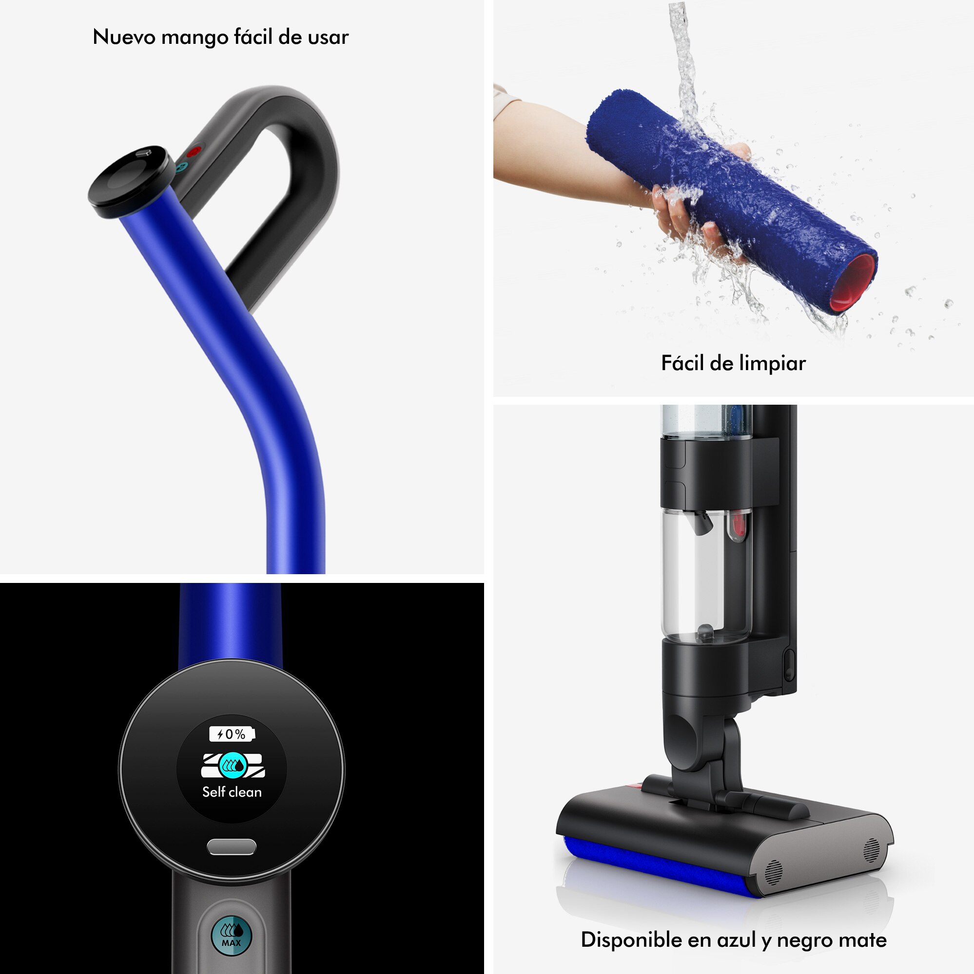 Recondicionado - Grade A - Mopa Eléctrica Dyson Wash G1 - Preto e Azul Azul-7