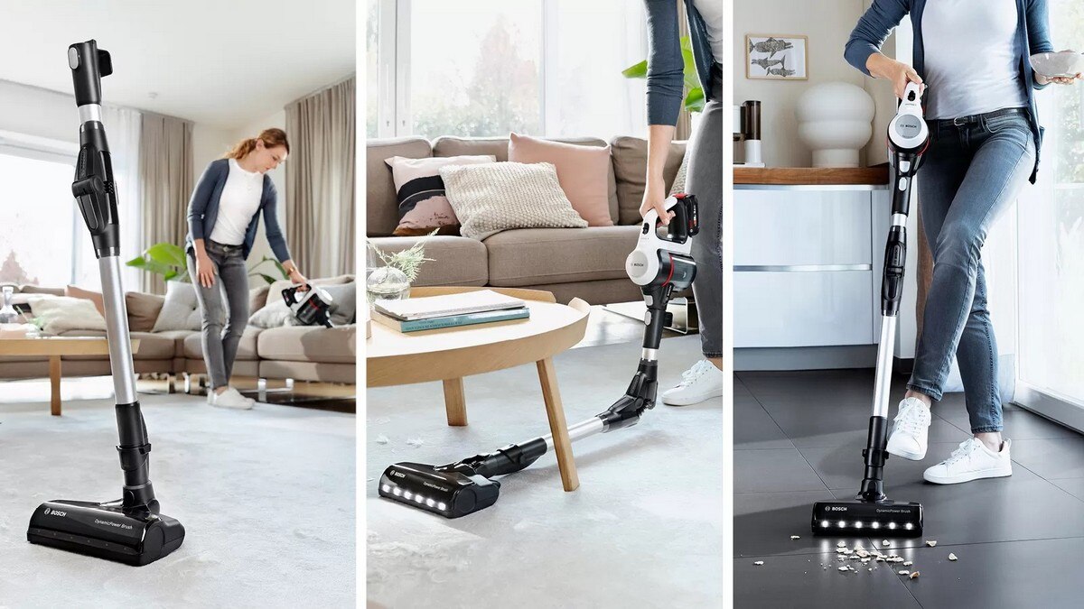 Recondicionado - Grade B - Aspirador Vertical Bosch BCS711XXL Unlimited 7 Recarregável com Autonomia de 40 min - Branco Branco-2