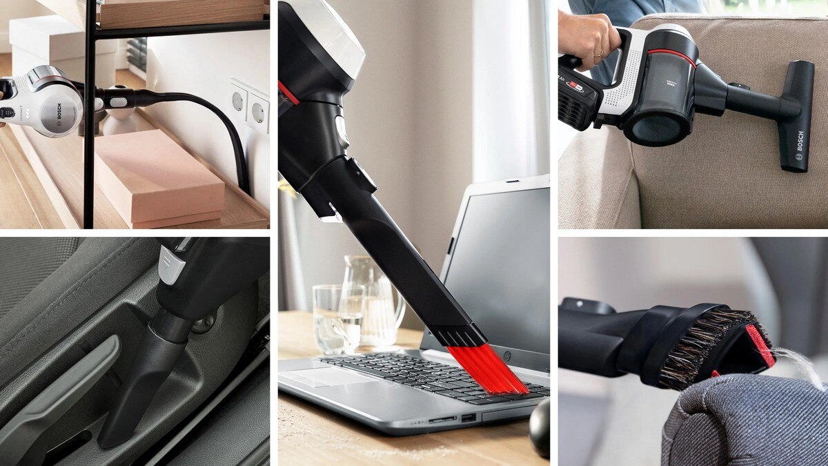 Recondicionado - Grade B - Aspirador Vertical Bosch BCS711XXL Unlimited 7 Recarregável com Autonomia de 40 min - Branco Branco-11