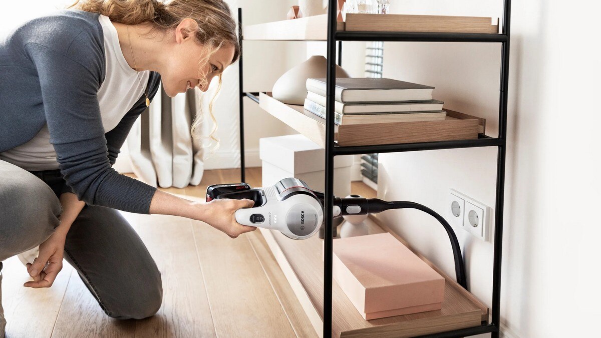 Recondicionado - Grade B - Aspirador Vertical Bosch BCS711XXL Unlimited 7 Recarregável com Autonomia de 40 min - Branco Branco-14