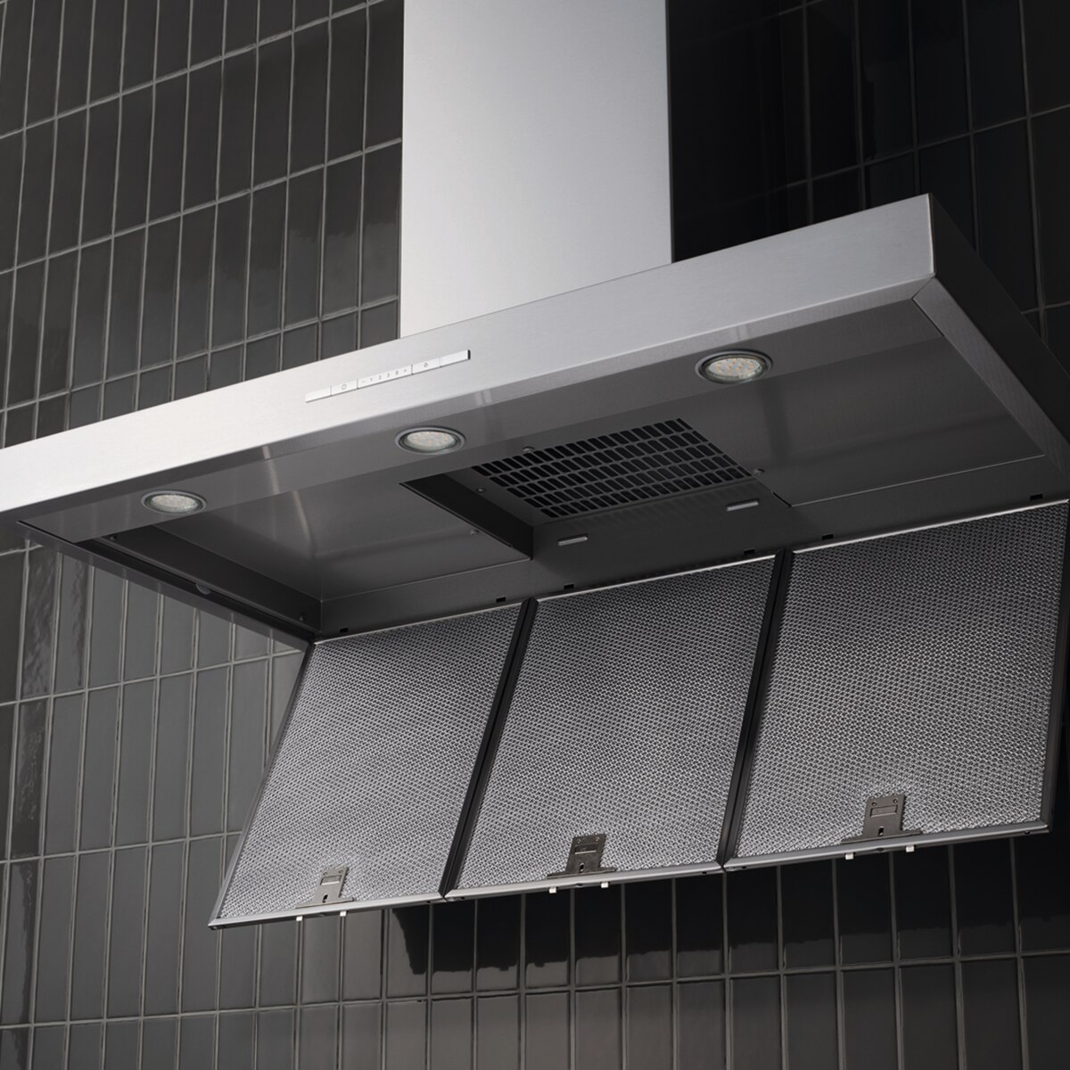 Recondicionado - Grade B - Exaustor de Parede Miele PUR 98 W EDST com 4 Velocidades e de 90 cm - Aço Inox Inox-4