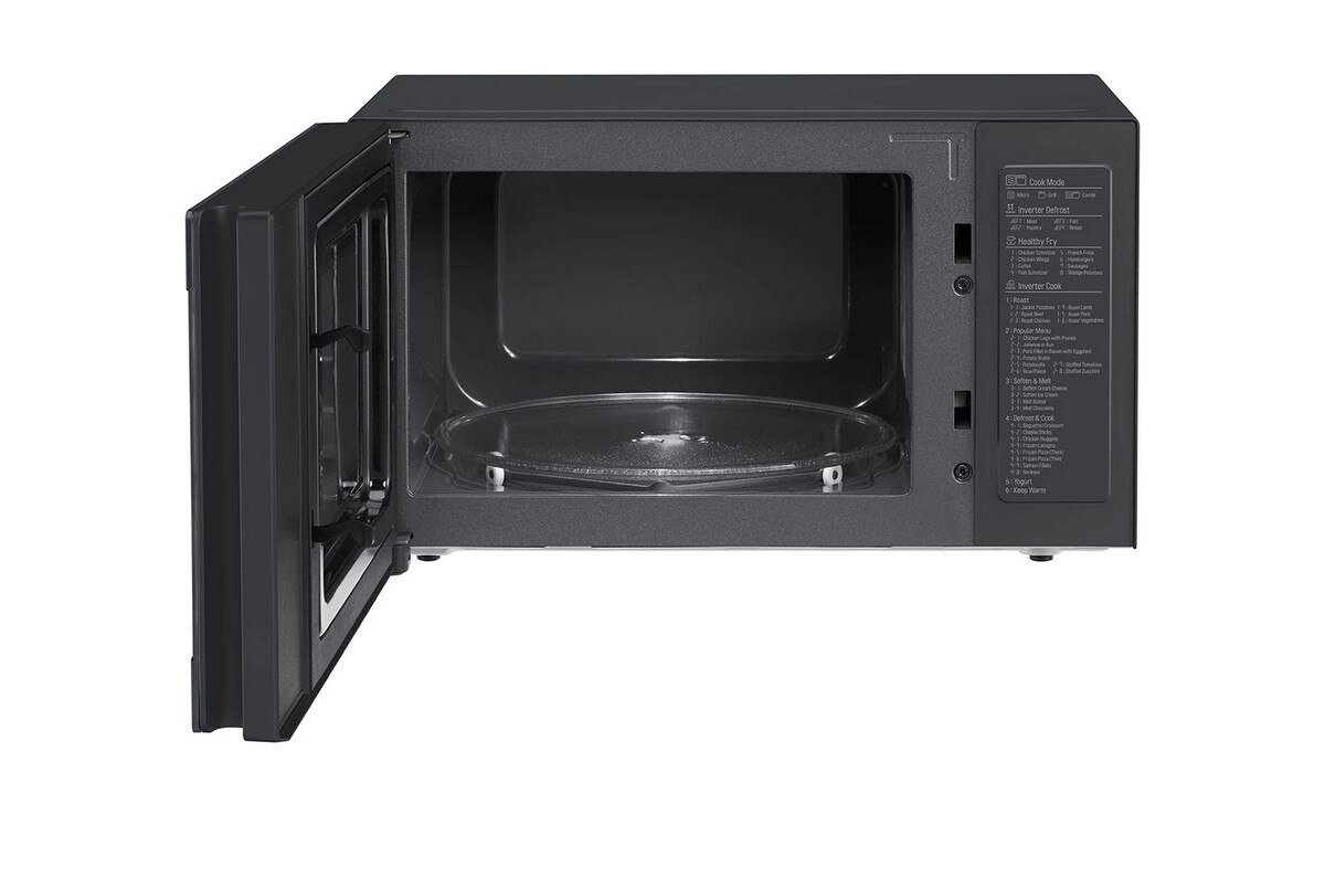 Recondicionado - Grade A - Micro-ondas com Grill LG MH6565CPW NeoChef™, Smart Inverter, EasyClean™ de 1000 W e Capacidade de 25 Litros - Preto Mate Preto-2