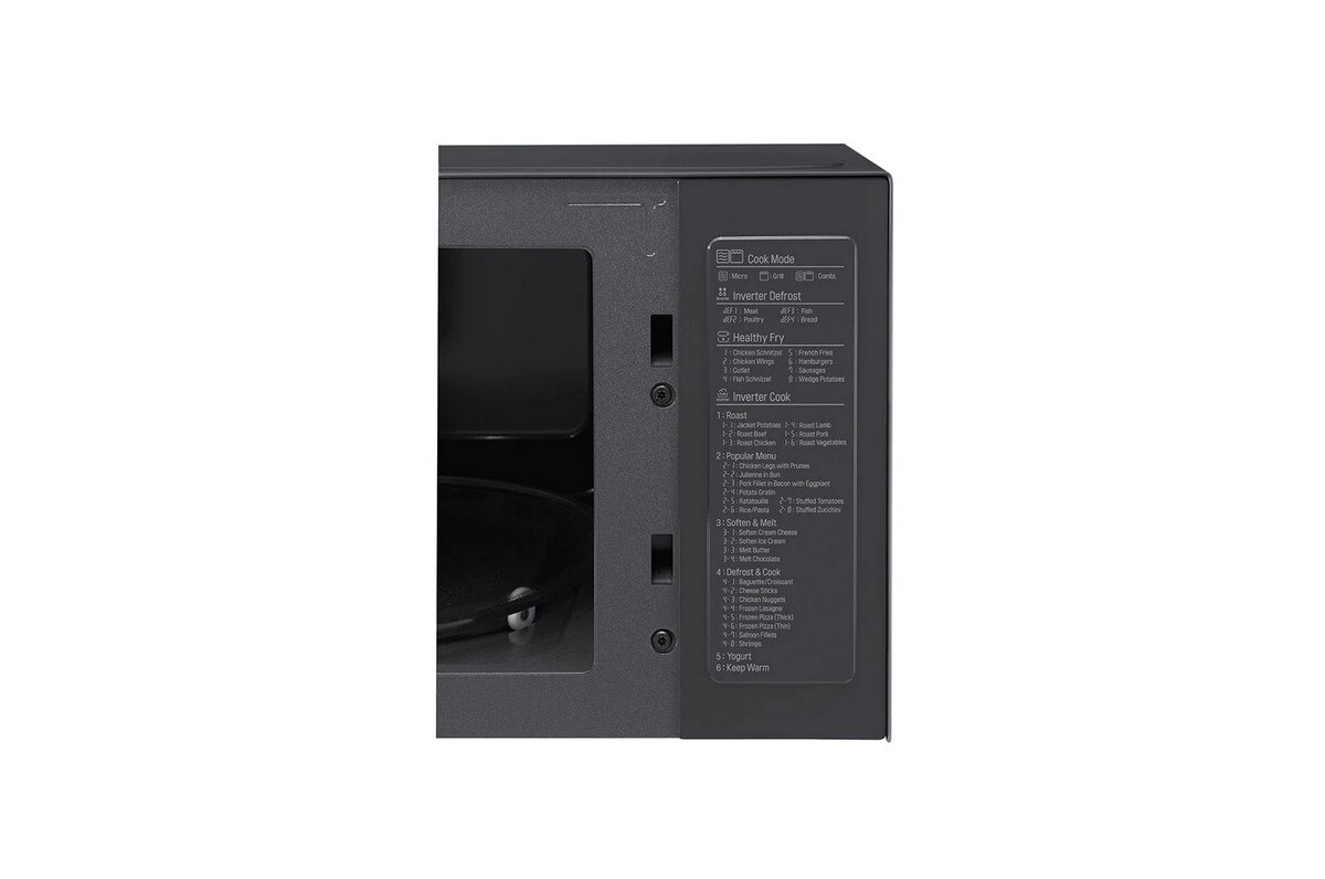 Recondicionado - Grade A - Micro-ondas com Grill LG MH6565CPW NeoChef™, Smart Inverter, EasyClean™ de 1000 W e Capacidade de 25 Litros - Preto Mate Preto-3