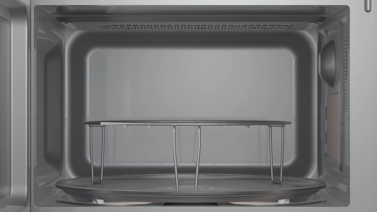 Recondicionado - Grade A - Micro-ondas com Grill Bosch Série 2 FEL023MS2 de 800 W Hidrolítico e Capacidade de 20 Litros - Preto e Inox Preto / Inox-3