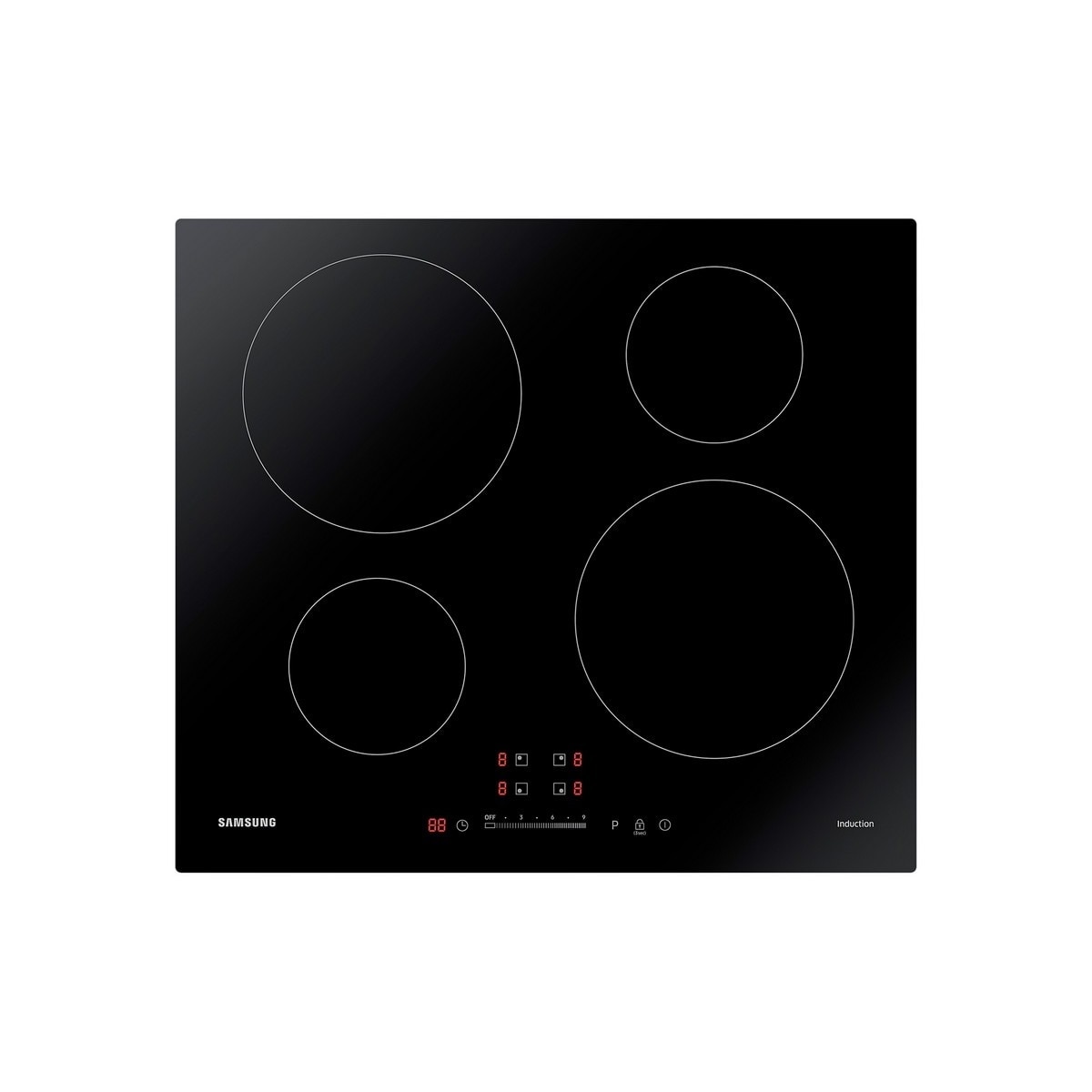 Imagem 0 de Recondicionado - Grade B - Placa de Indução Samsung NZ64M3707AK/UR com 4 Zonas e de 59 cm - Preto