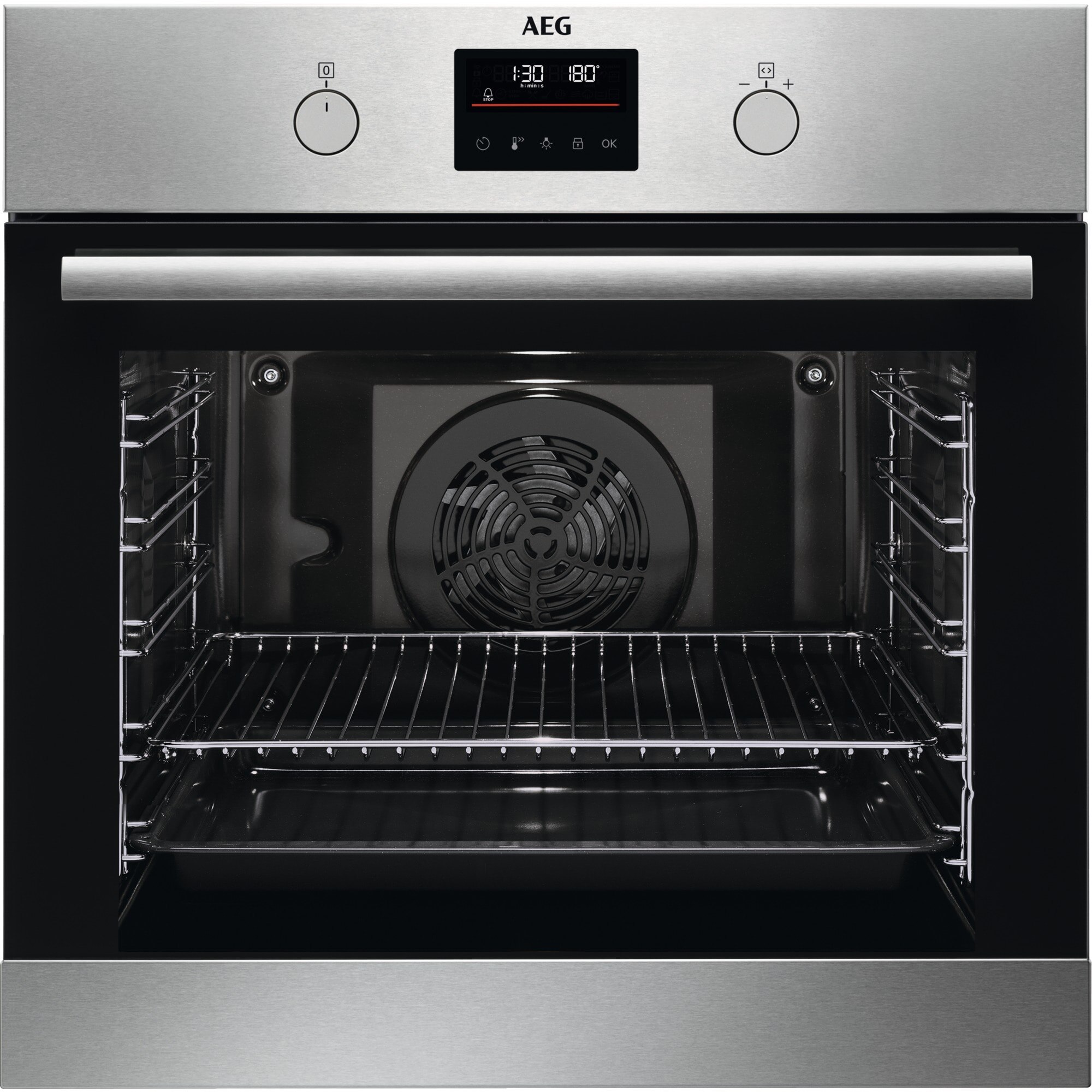 Imagem 0 de Recondicionado - Grade B - Forno SurroundCook AEG BPB331161M Pirolítico de 72 Litros - Inox Anti-dedadas