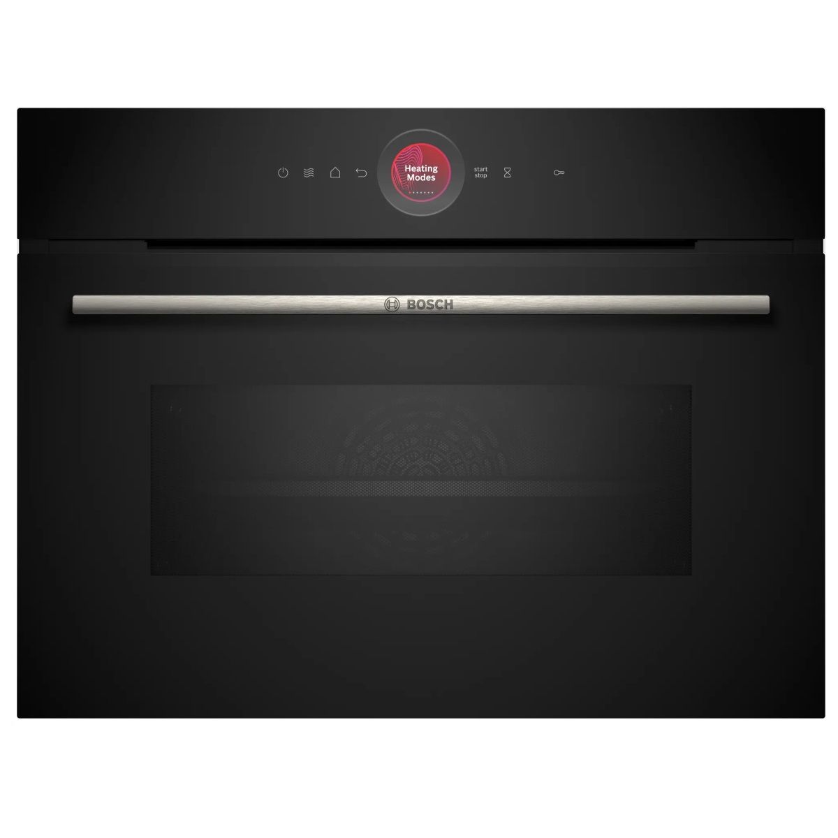 Imagem 0 de Recondicionado - Grade A -  Forno Compacto com Micro-ondas Encastrável Bosch Serie 8 CMG7241B1 Hidrolítico e de 45 Litros - Preto